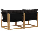 vidaXL Sarokkanapé egységek párnával Fehér 162,5 x 83 x 73 cm
