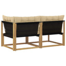 vidaXL Sarokkanapé egységek párnával Fehér 162,5 x 83 x 73 cm