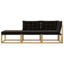 vidaXL Sarokkanapé egységek párnával Fehér 241,5 x 83 x 73 cm