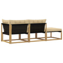 vidaXL Sarokkanapé egységek párnával Fehér 241,5 x 83 x 73 cm