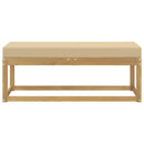 vidaXL Kültéri Szék Pad párnával Fehér 115 x 43 x 45 cm Tömör Akácfa