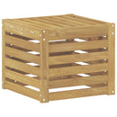 vidaXL Kültéri kanapé szett Fehér 35 x 38 x 37 cm Tömör Akácfa