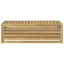 vidaXL Kültéri Szék Pad Fehér 115 x 43 x 37 cm Tömör Akácfa