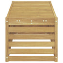 vidaXL Kültéri Szék Pad Fehér 115 x 43 x 37 cm Tömör Akácfa