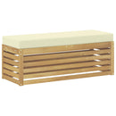 vidaXL Kültéri kanapé szett Fehér és Krém színű 115 x 43 x 45 cm
