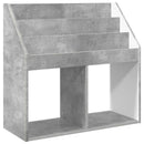 vidaXL Gyerek Könyvespolc Beton Szürke 72,5 x 29,5 x 69 cm Faanyag