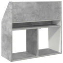 vidaXL Gyerek Könyvespolc Beton Szürke 72,5 x 29,5 x 69 cm Faanyag
