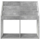 vidaXL Gyerek Könyvespolc Beton Szürke 72,5 x 29,5 x 69 cm Faanyag