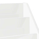 vidaXL Gyerek Könyvespolc Magas Fényű Fehér 72,5 x 29,5 x 69 cm