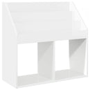 vidaXL Gyerek Könyvespolc Magas Fényű Fehér 72,5 x 29,5 x 69 cm