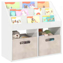 vidaXL Gyerek Könyvespolc Magas Fényű Fehér 72,5 x 29,5 x 69 cm