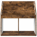vidaXL Gyerek Könyvespolc Füstölt tölgy 72,5 x 29,5 x 69 cm Faanyag