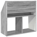 vidaXL Gyerek Könyvespolc Szürke Sonoma 72,5 x 29,5 x 69 cm Faanyag