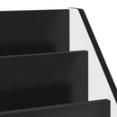 vidaXL Gyerek Könyvespolc fiókkal Fekete 60 x 29,5 x 69 cm Szerelt Fa