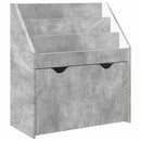 vidaXL Gyerek Könyvespolc Beton Szürke 60 x 29,5 x 69 cm Faanyag