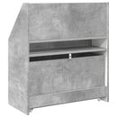 vidaXL Gyerek Könyvespolc Beton Szürke 60 x 29,5 x 69 cm Faanyag