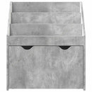 vidaXL Gyerek Könyvespolc Beton Szürke 60 x 29,5 x 69 cm Faanyag