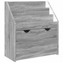 vidaXL Gyerek Könyvespolc Szürke Sonoma 60 x 29,5 x 69 cm Faanyag