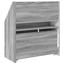 vidaXL Gyerek Könyvespolc Szürke Sonoma 60 x 29,5 x 69 cm Faanyag