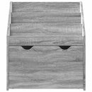 vidaXL Gyerek Könyvespolc Szürke Sonoma 60 x 29,5 x 69 cm Faanyag