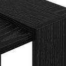 vidaXL Könyvespolc Fekete tölgy 52 x 25 x 71,5 cm Faanyag