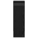 vidaXL Könyvespolc Fekete tölgy 52 x 25 x 71,5 cm Faanyag