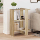 vidaXL Könyvespolc Sonoma tölgy 52 x 25 x 71,5 cm Faanyag