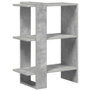 vidaXL Könyvespolc Beton Szürke 52 x 25 x 71,5 cm Faanyag