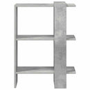vidaXL Könyvespolc Beton Szürke 52 x 25 x 71,5 cm Faanyag
