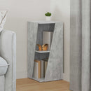 vidaXL Oldalsó polc Beton Szürke 33 x 32 x 70,5 cm Faanyag