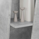 vidaXL Oldalsó polc Beton Szürke 33 x 32 x 100,5 cm Faanyag
