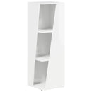 vidaXL Oldalsó polc Magas Fényű Fehér 33 x 32 x 100,5 cm Faanyag