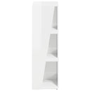 vidaXL Oldalsó polc Magas Fényű Fehér 33 x 32 x 100,5 cm Faanyag