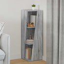 vidaXL Oldalsó polc Szürke Sonoma 33 x 32 x 100,5 cm Faanyag