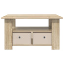 vidaXL Dohányzóasztal fiókkal Sonoma tölgy 77 x 55 x 42 cm Faanyag