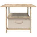 vidaXL Dohányzóasztal fiókkal Sonoma tölgy 77 x 55 x 42 cm Faanyag