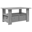 vidaXL Dohányzóasztal fiókkal Szürke Sonoma 77 x 55 x 42 cm Faanyag