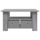 vidaXL Dohányzóasztal fiókkal Szürke Sonoma 77 x 55 x 42 cm Faanyag