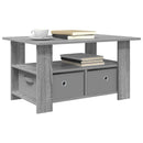 vidaXL Dohányzóasztal fiókkal Szürke Sonoma 77 x 55 x 42 cm Faanyag