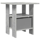 vidaXL Éjjeli asztal fiókkal Beton Szürke 41 x 40 x 45 cm Faanyag