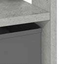 vidaXL Éjjeli asztal 2 pcs Beton Szürke 41 x 40 x 45 cm Faanyag