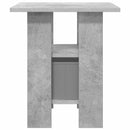 vidaXL Éjjeli asztal 2 pcs Beton Szürke 41 x 40 x 45 cm Faanyag