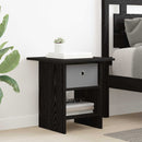 vidaXL Éjjeli asztal 2 pcs Fekete tölgy 41 x 40 x 45 cm Faanyag
