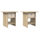 vidaXL Éjjeli asztal 2 pcs Sonoma tölgy 41 x 40 x 45 cm Faanyag