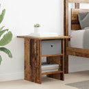 vidaXL Éjjeli asztal fiókkal 2 pcs Öreg fa 41 x 40 x 45 cm Faanyag