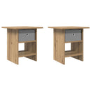vidaXL Éjjeli asztal 2 pcs Artisan tölgy 41 x 40 x 45 cm Faanyag