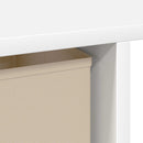 vidaXL Asztal fiókkal polcokkal Fehér 100 x 40 x 75 cm Faanyag