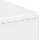 vidaXL Asztal fiókkal polcokkal Fehér 100 x 40 x 75 cm Faanyag