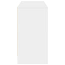 vidaXL Asztal fiókkal polcokkal Fehér 100 x 40 x 75 cm Faanyag