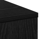 vidaXL Asztal fiókkal polcokkal Fekete tölgy 100 x 40 x 75 cm Faanyag